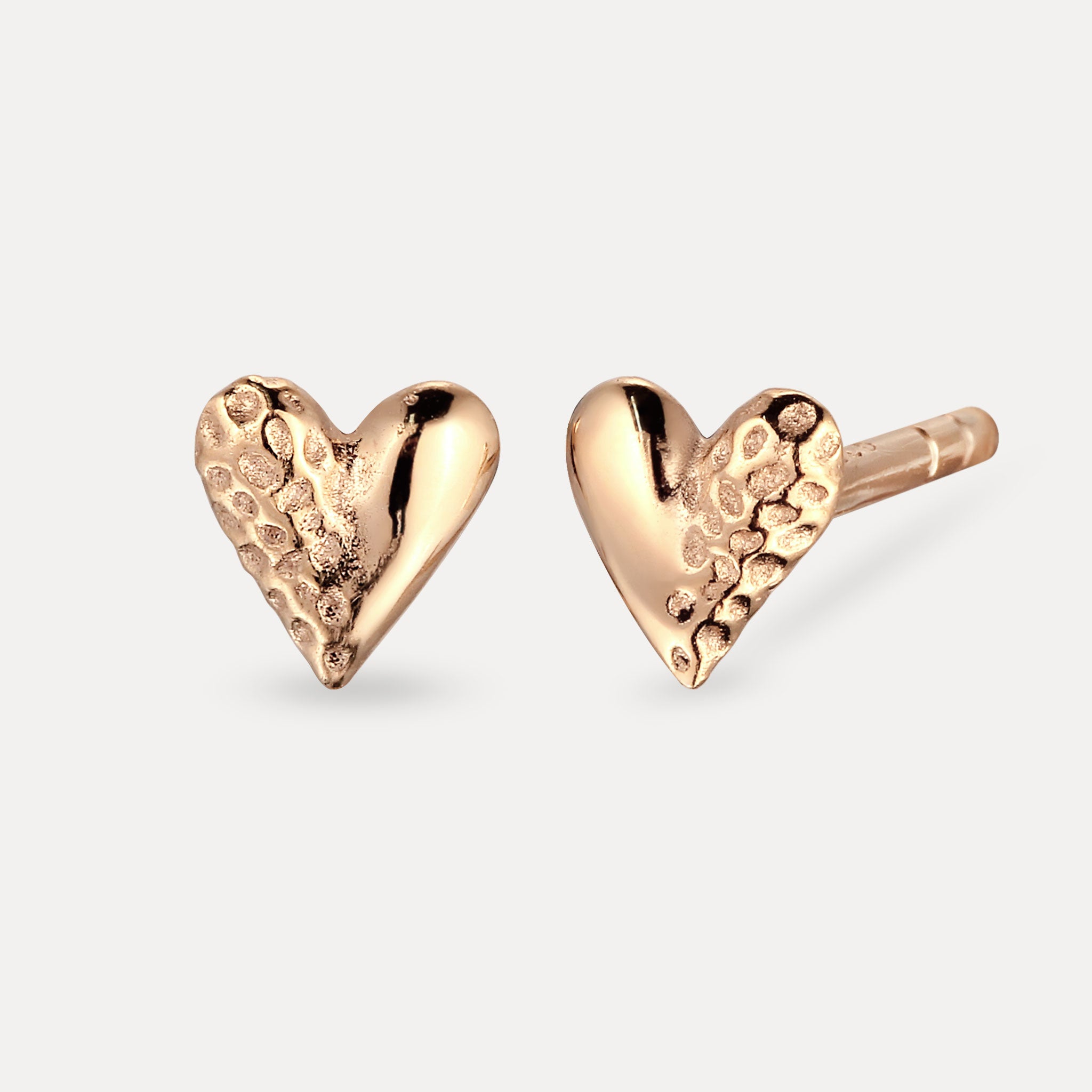 Stilnest Tiny Heart Ohrstecker 585 Gold Herz Mini Ohrringe