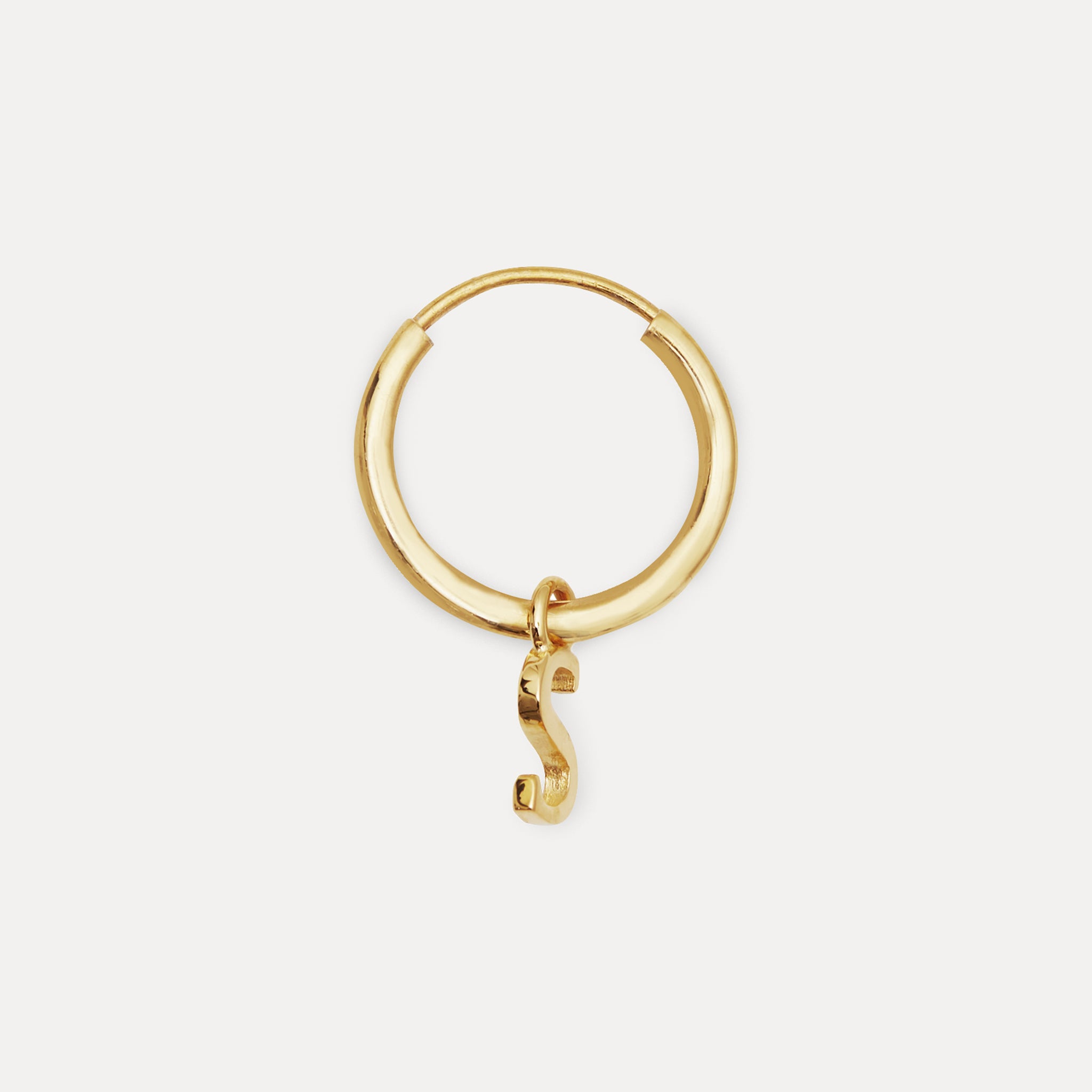 Stilnest Mini Initial Creolen Buchstabe A 585 Gold Single
