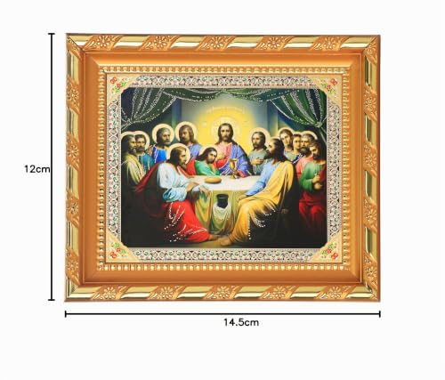 NKlaus RELIGIOUS ICONS Ikone Abendmahl Rahmen 12x14,5 cm