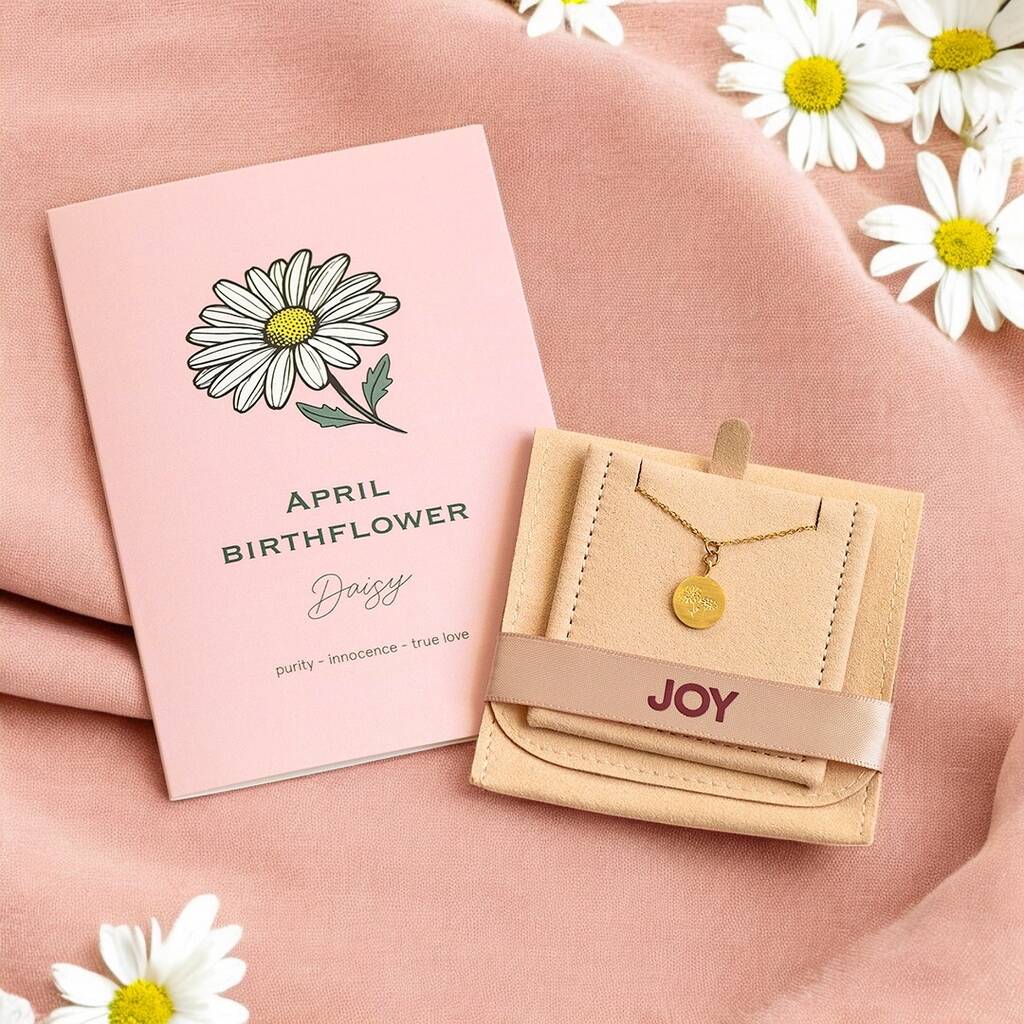 Joy by Corrine Smith Geburtsblume Halskette Gold Set