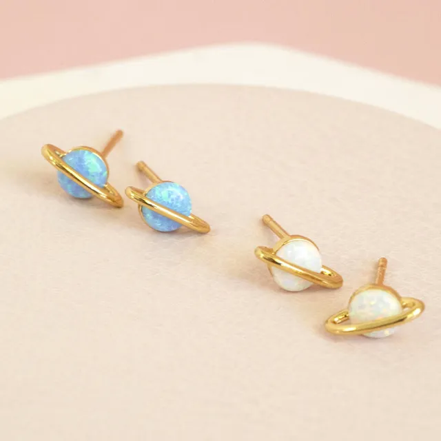 Joy by Corrine Smith Planet Opal Ohrringe Gold 0,8cm