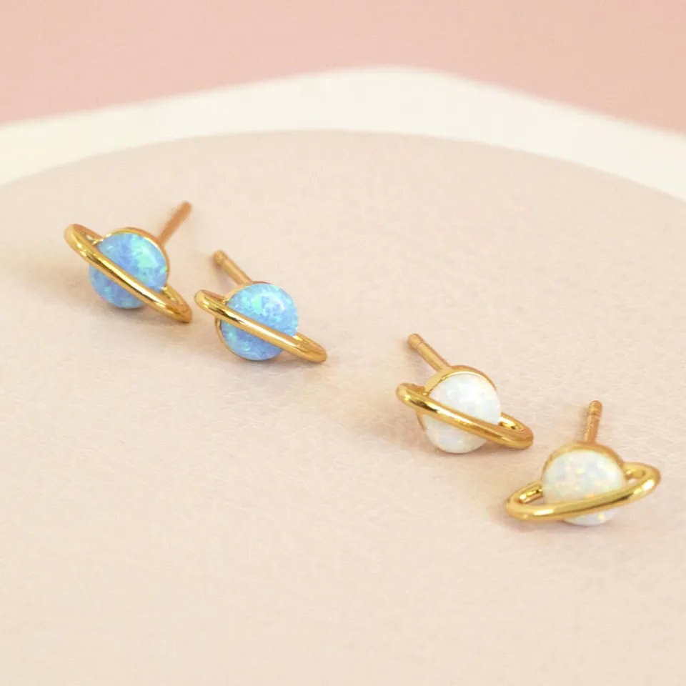 Joy by Corrine Smith Opal Planet Ohrringe Gold Opal