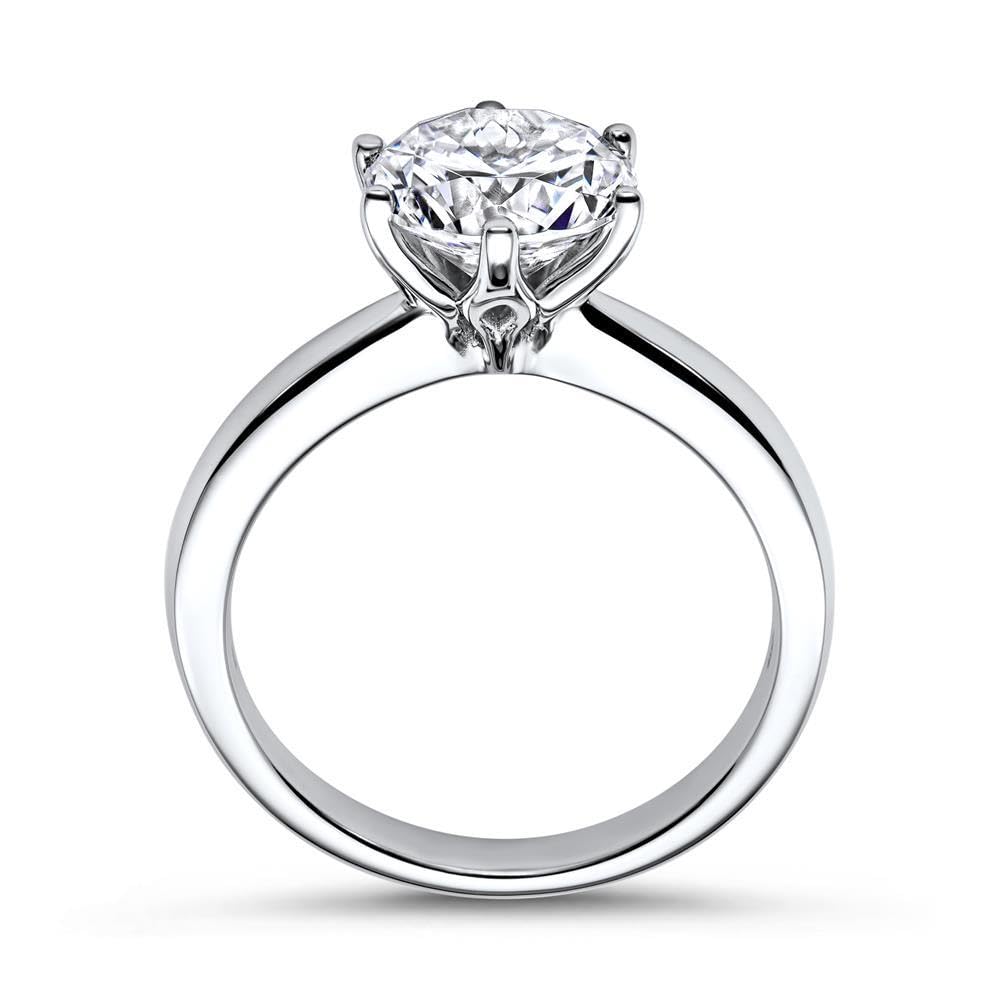 JEWLIX Solitärring 925 Silber Zirkonia Größe 54