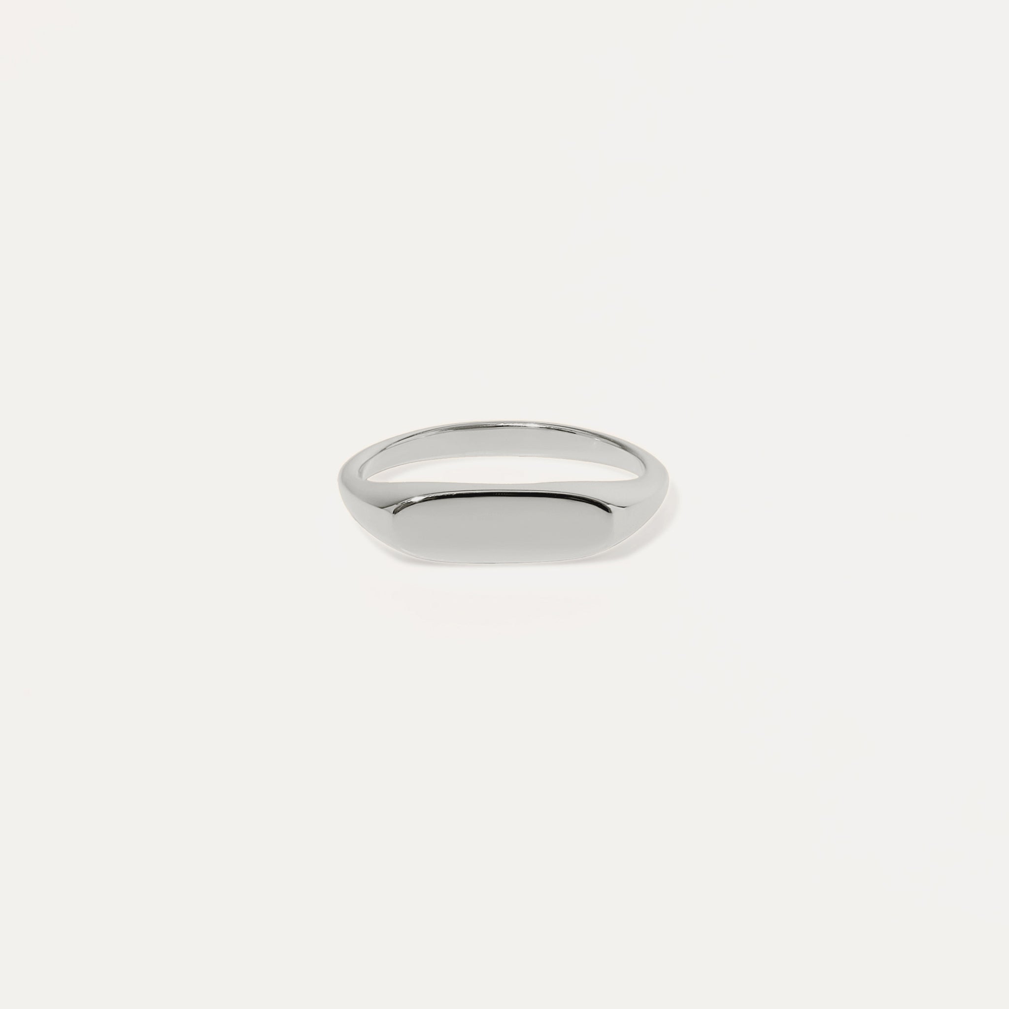 Stilnest Flat-Top Ring 925 Silber gravierbar Gr. 52