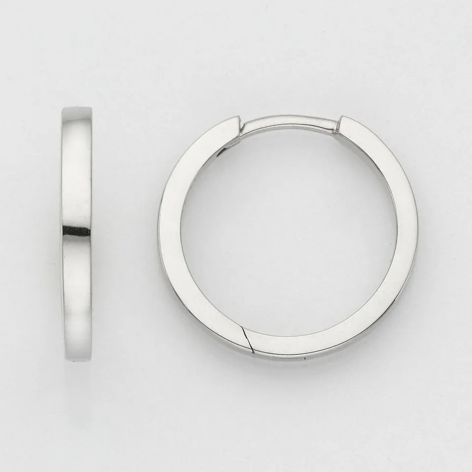 Eugen Rühle Ohrschmuck Scharnier-Creolen 17,5mm 585 Gelbgold