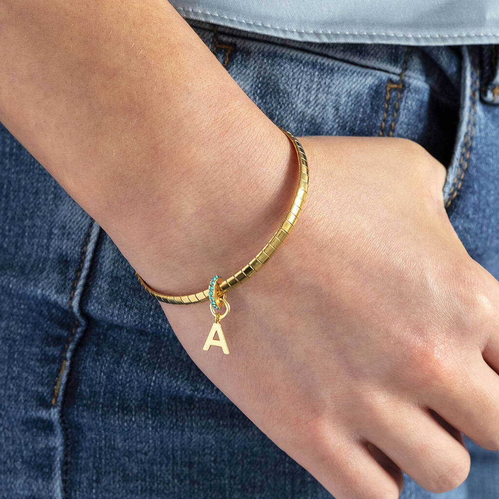 Joy by Corrine Smith Birthstone Initial Armband Gold Geburtsstein