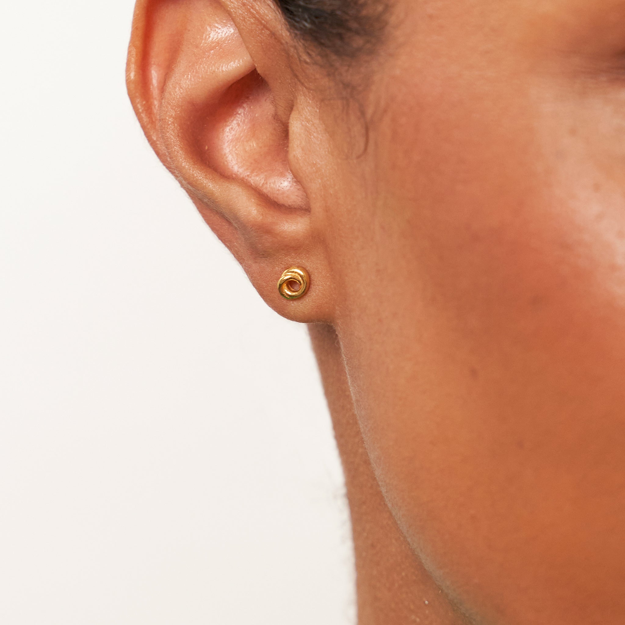 Stilnest Baby Duo Ohrstecker 24k Gold Vermeil 6,1mm