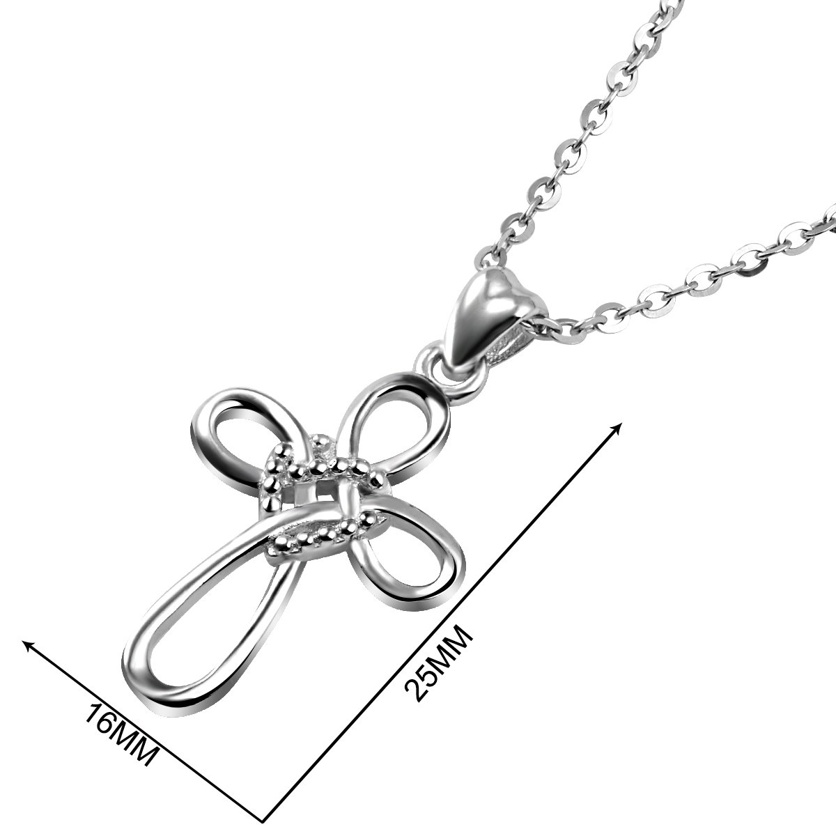 Eudora Harmony Bola Pentagramm Halskette Silber 61 cm