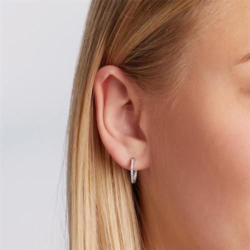 JEWLIX Klappcreolen SE0599 925 Silber Zirkonia