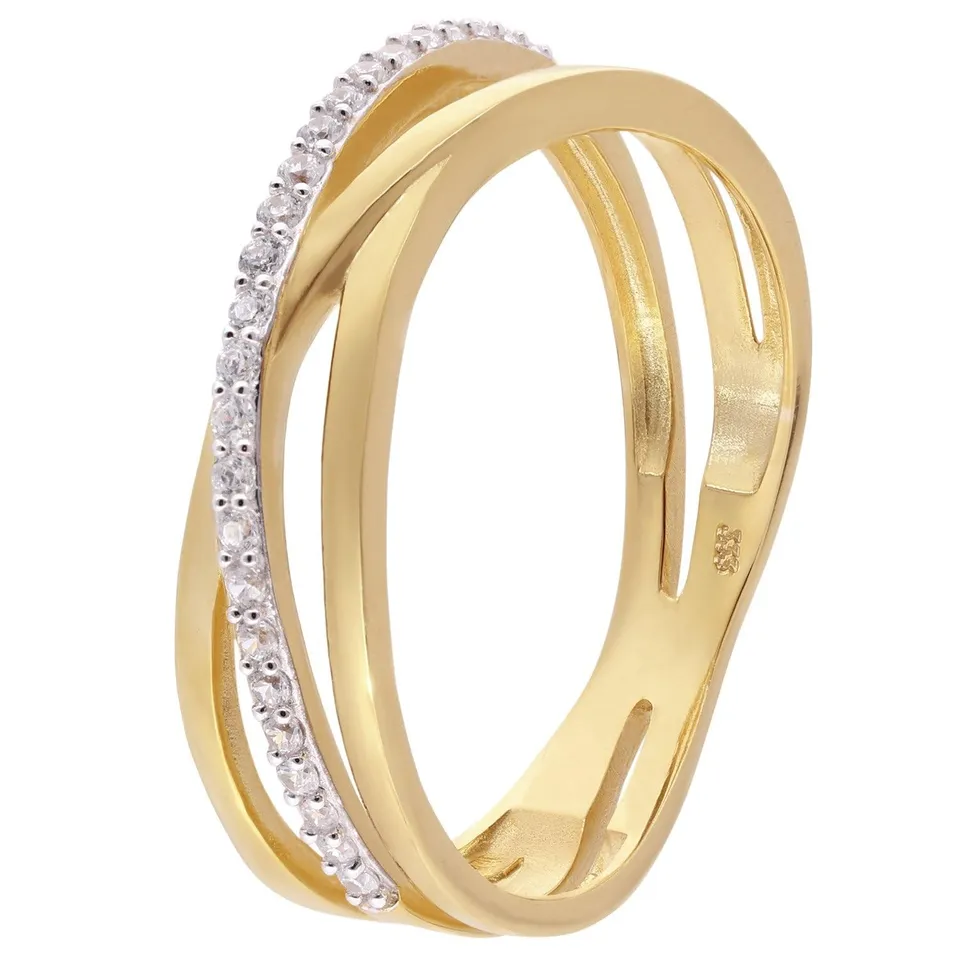 trendor 68452 Damenring Gold 333 Zirkonia Gr. 52