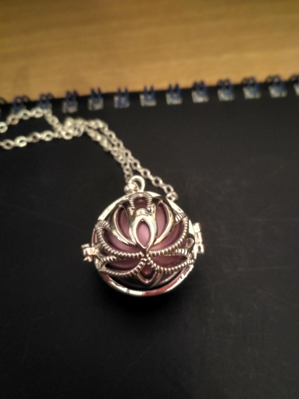 Eudora Harmony Bola Lotus Kette Violettes Rot 20mm
