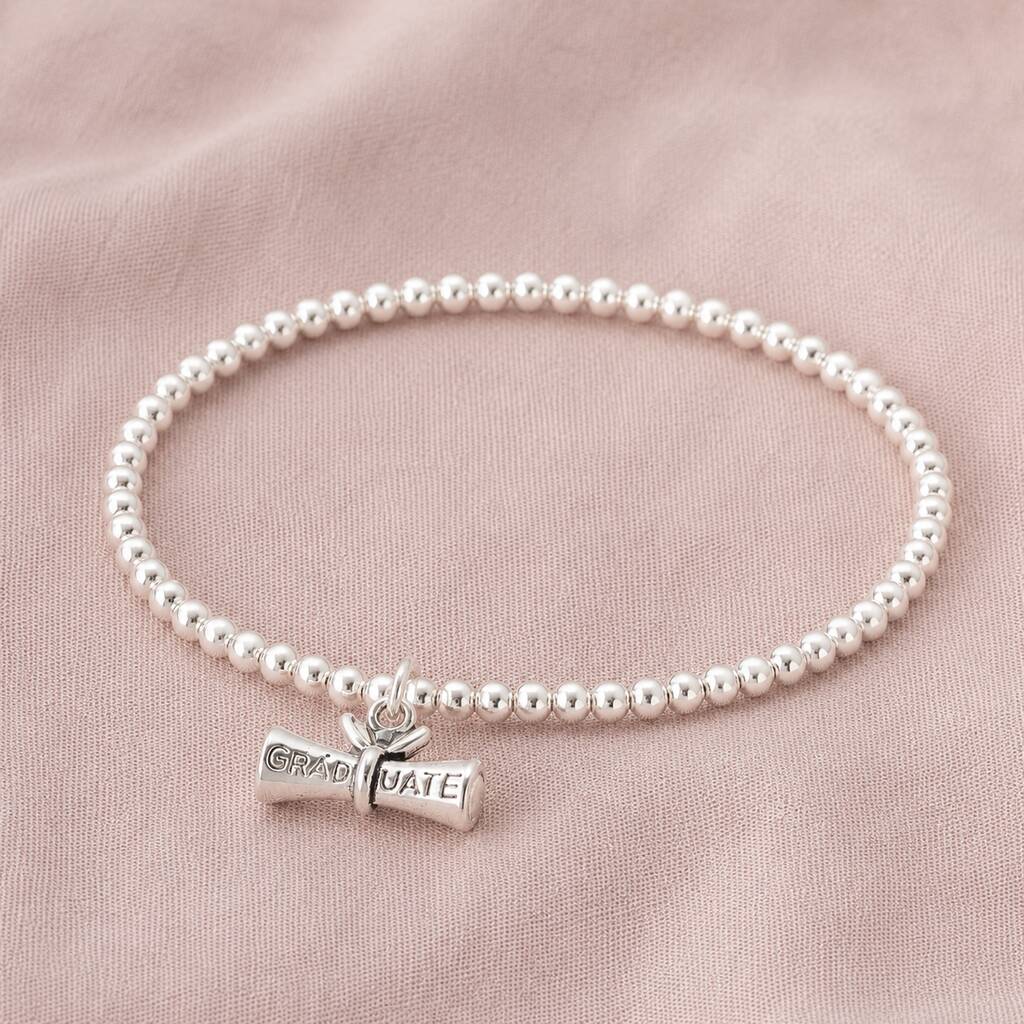 Joy by Corrine Smith Graduation Armband Silber verstellbar Stretch