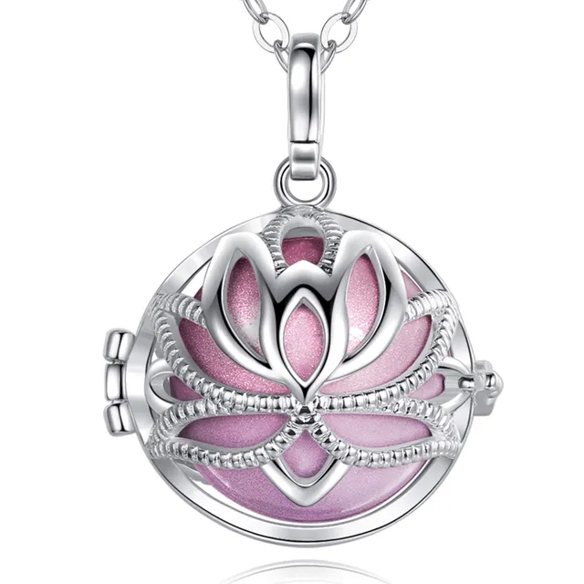 Eudora Harmony Bola Lotus Kette Violettes Rot 20mm