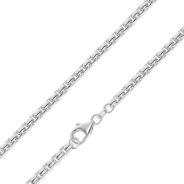trendor 39415 Venezia-Kette 925 Silber Halskette Rund 3,7 mm