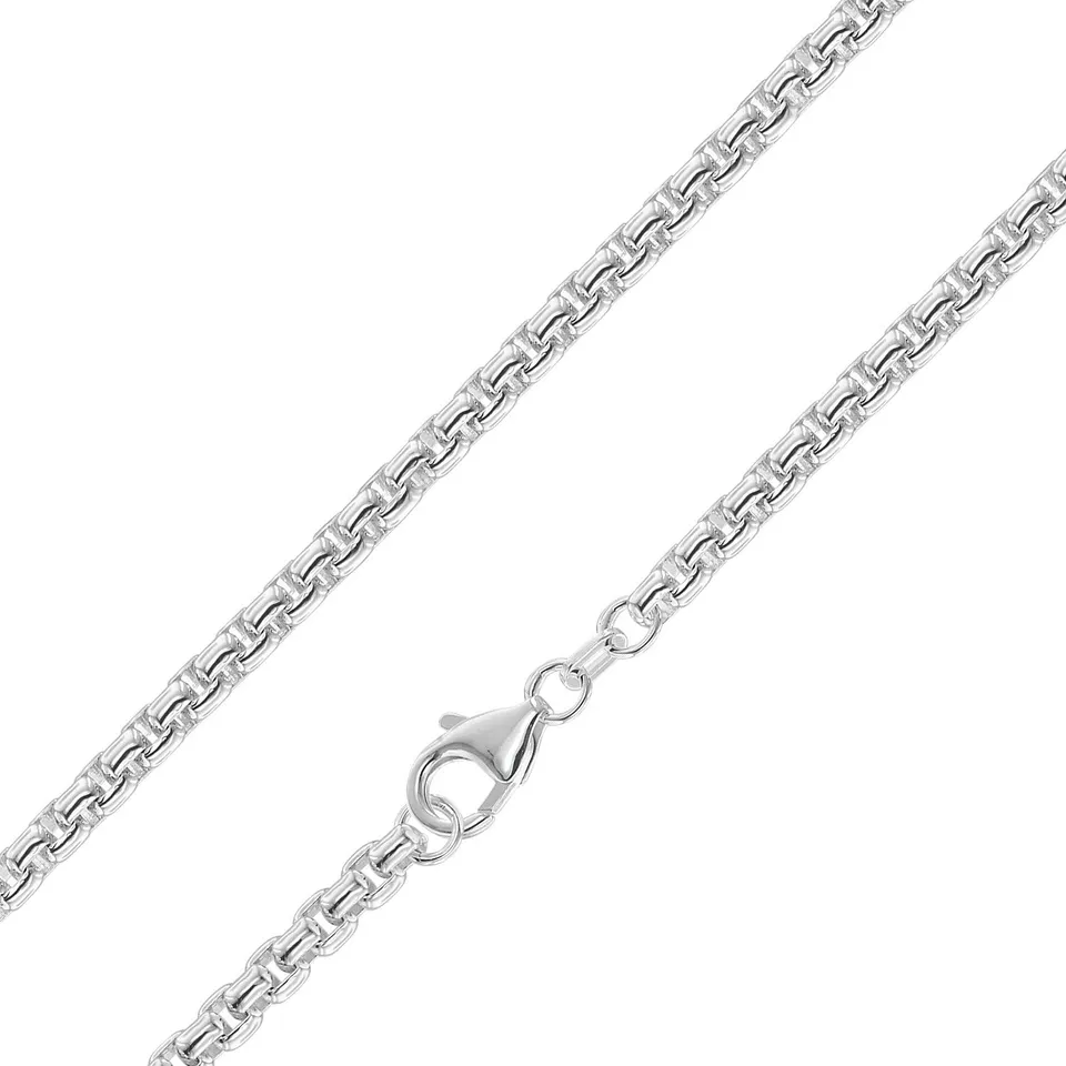 trendor 39415 Venezia-Kette 925 Silber Halskette Rund 3,7 mm