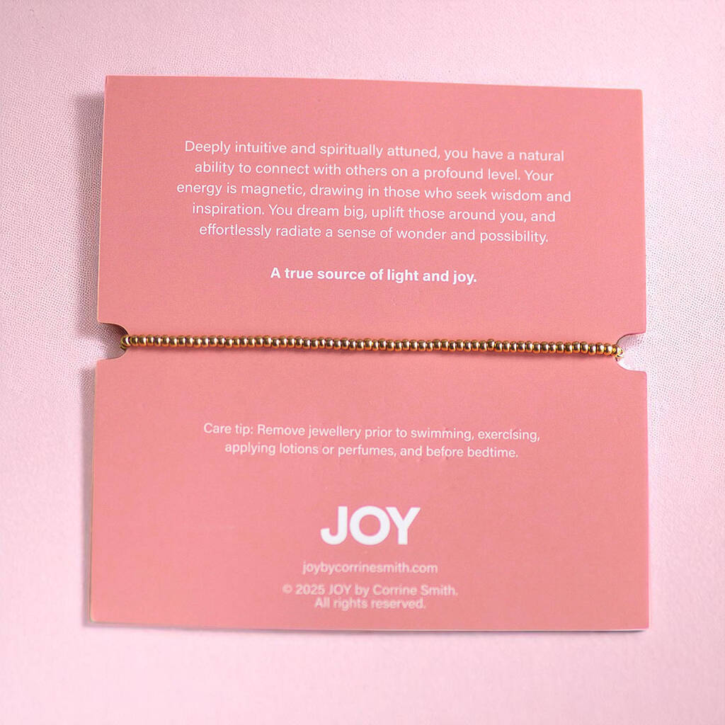 Joy by Corrine Smith Violet Aura Armband Gold Lila Kristall