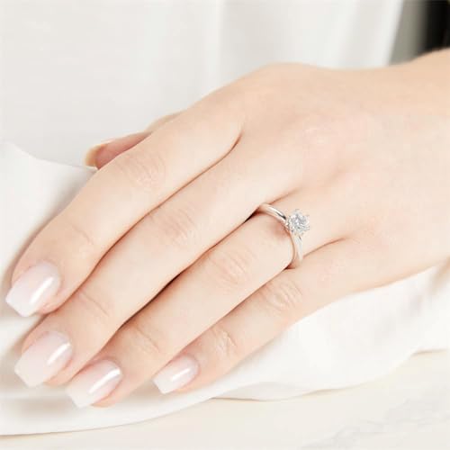 JEWLIX VR0122 Verlobungsring Silber Zirkonia 5,9mm 50mm