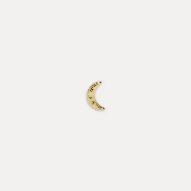 Stilnest Lunar Eclipse Ohrstecker Single 585 Gold Mond