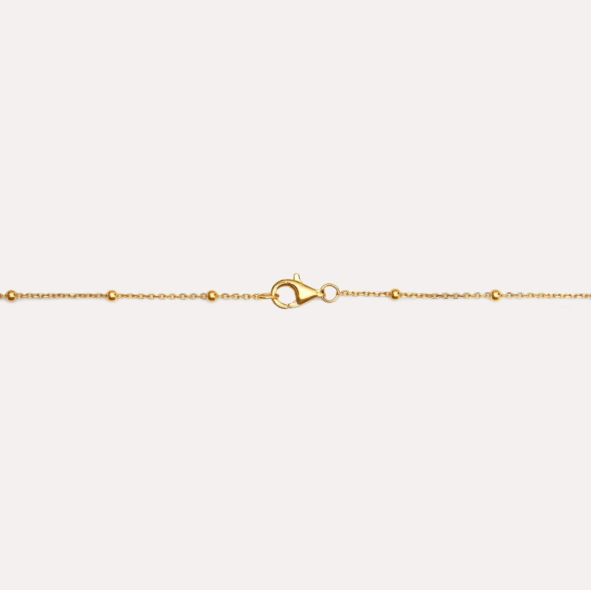 Stilnest Satellite Kette Ankerkette 24k Gold Vermeil 45cm