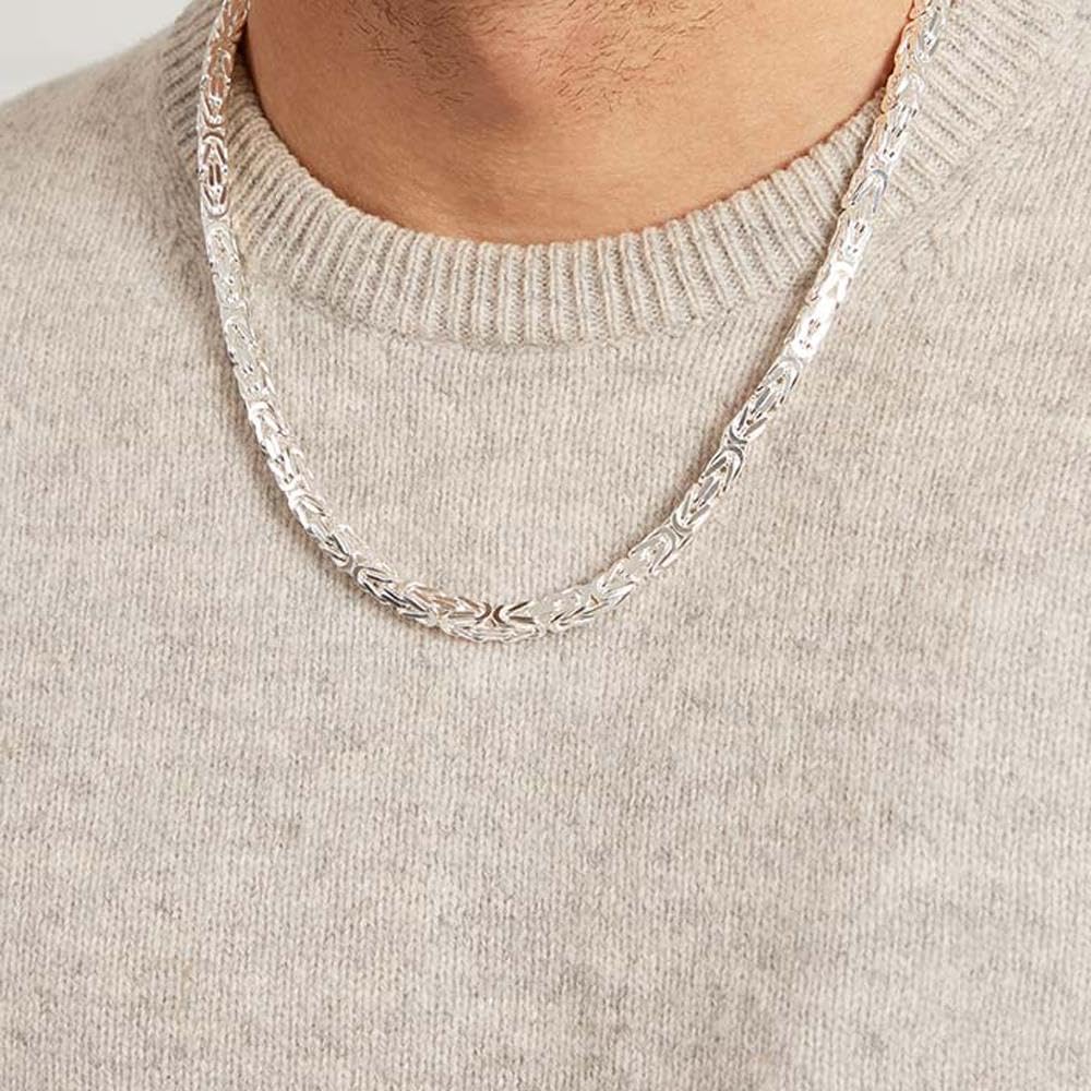 JEWLIX Königsketten Silberkette 925 Silber 6 mm 50 cm