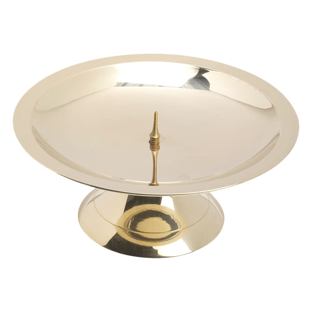 NKlaus Scheibenleuchter Messing goldmatt Dornleuchter Ø 9 cm