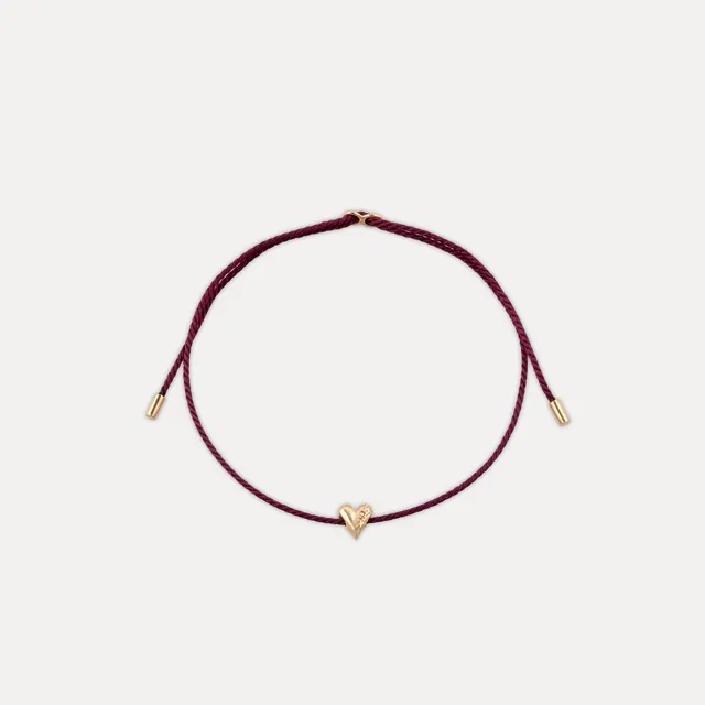 Stilnest Tiny Heart Armband 585 Gold 16 cm Massivgold
