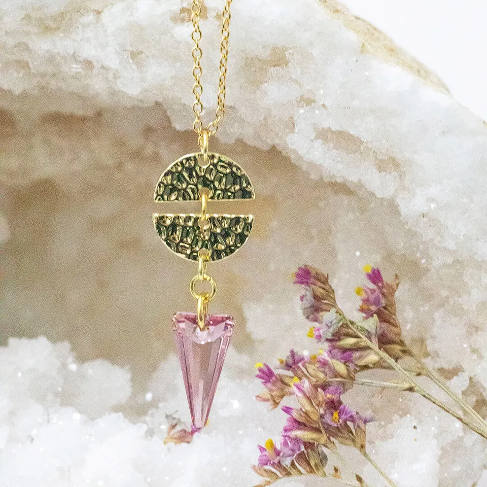 Joy by Corrine Smith Ero Halskette Mondphase Rosa Gold