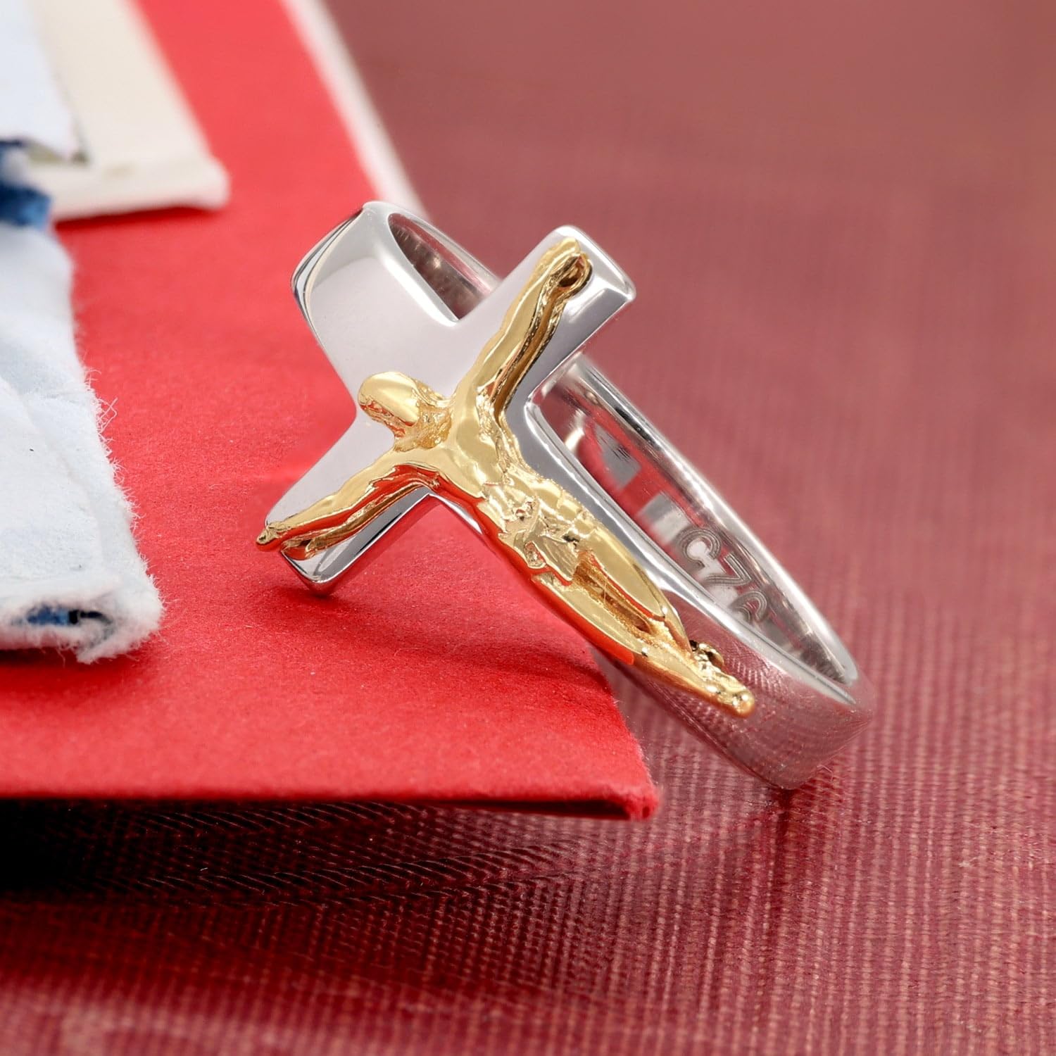 trendor Kruzifix 21812 925 Silber Ring Gr. 56