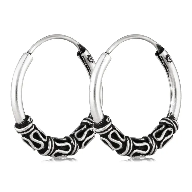NKlaus Jewellery Keltische Creolen Silber 925 16 mm Paar