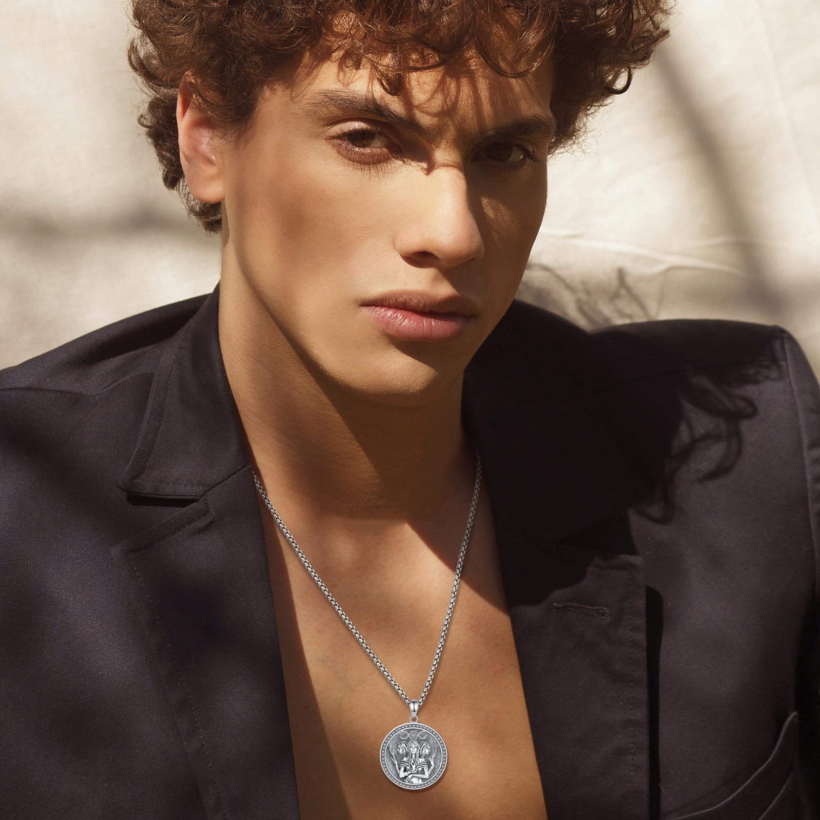 Eudora Harmony Bola Halskette Hekate Medaille Silber 925