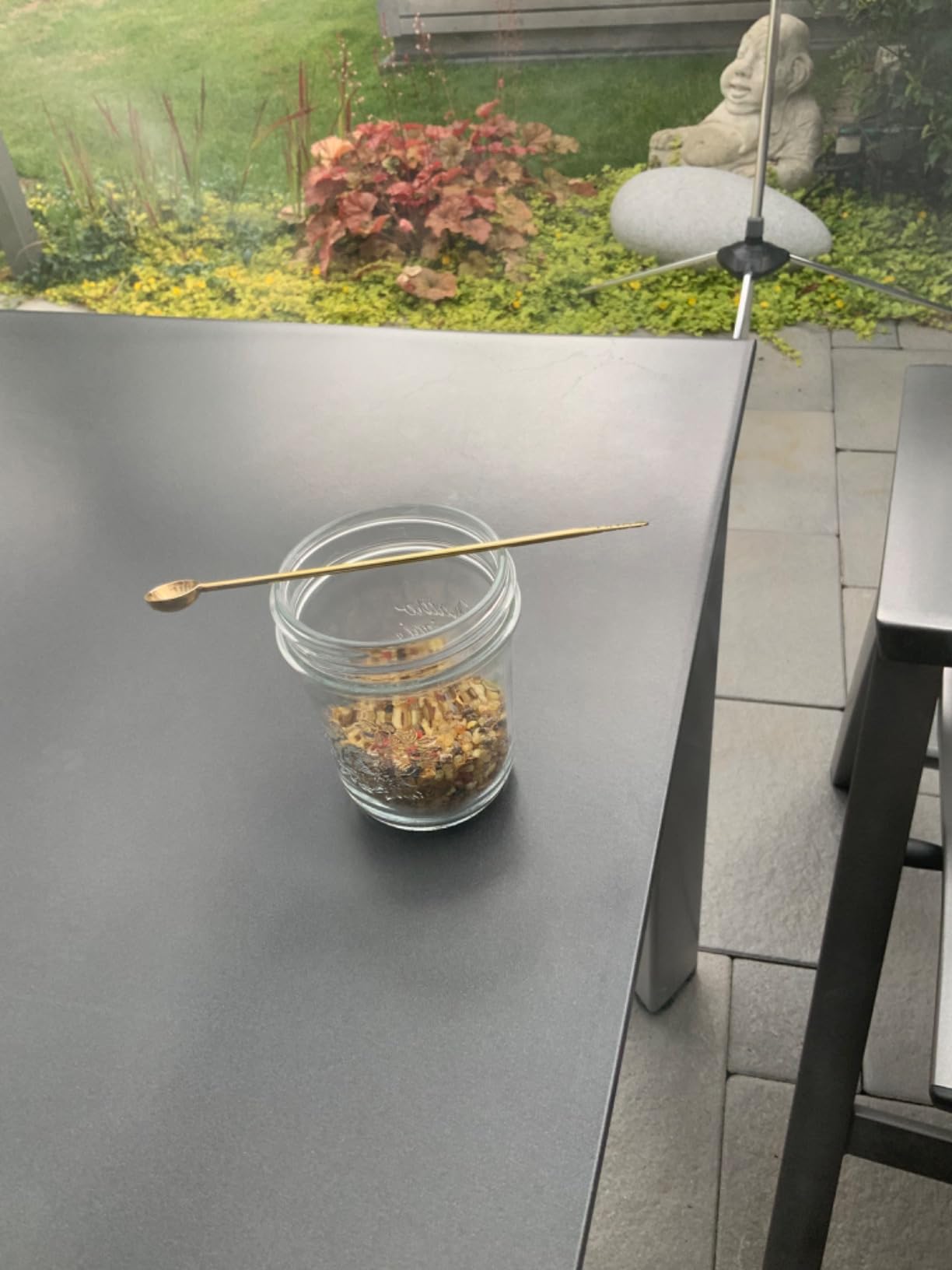 NKlaus HOME SCENTS Weihrauchlöffel Messing gold 17,5 cm
