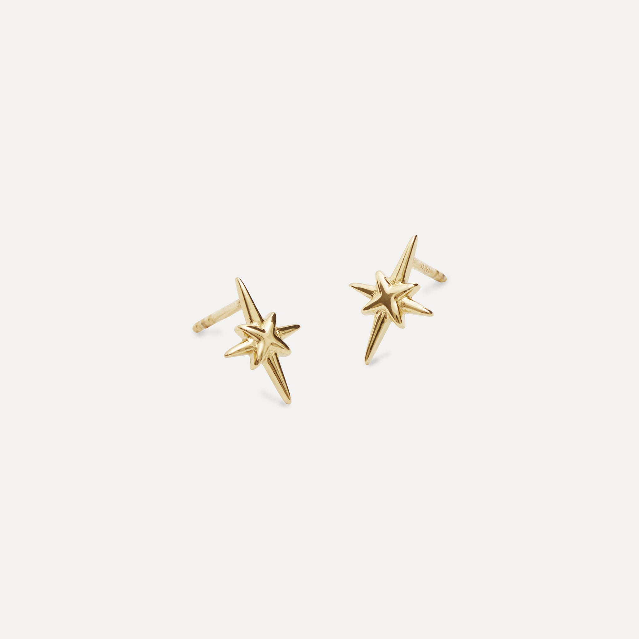 Stilnest Star Light Ohrstecker 585 Gold Stern Zart