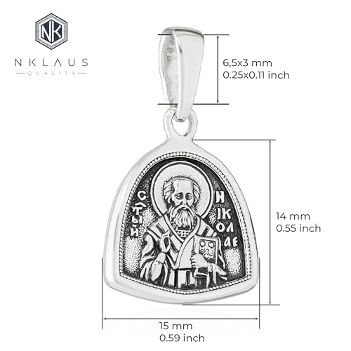NKlaus Jewellery Nikolaus Ikonen Anhänger Silber 925 14x15mm