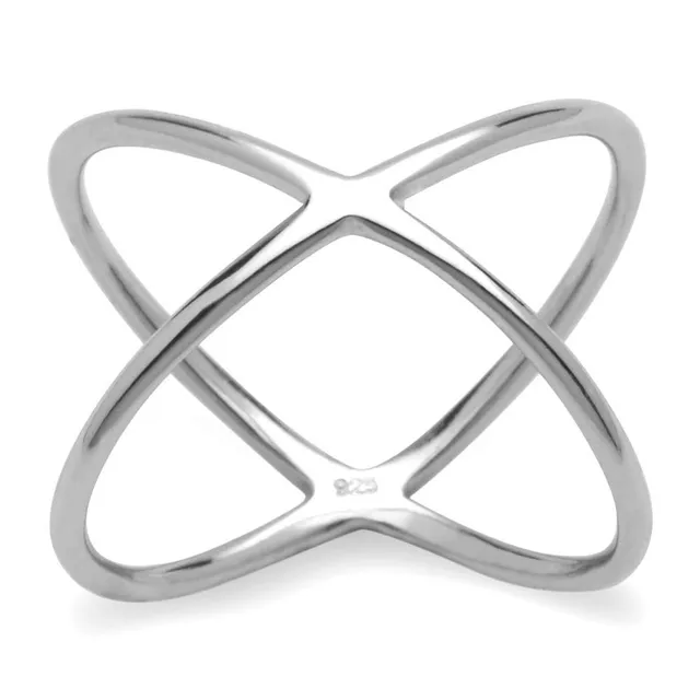 JEWLIX Ohrstecker X-Ring SR0314 925 Silber
