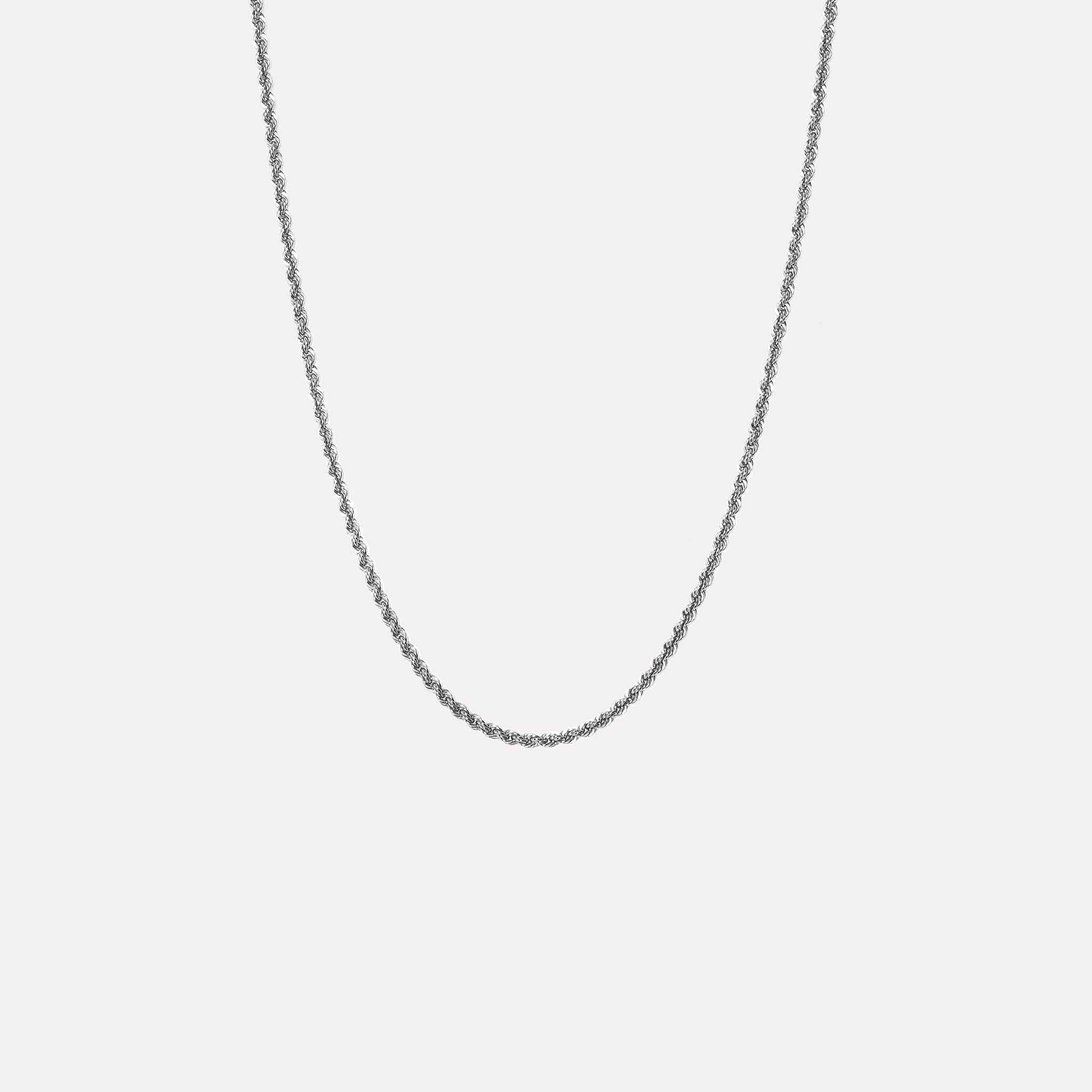Stilnest Kordelkette 3,2 mm Gold Vermeil Silber 45 cm