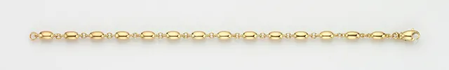 Eugen Rühle Fantasieketten Oliven 4,7mm Fantasiekette 45 cm 585 Gelbgold