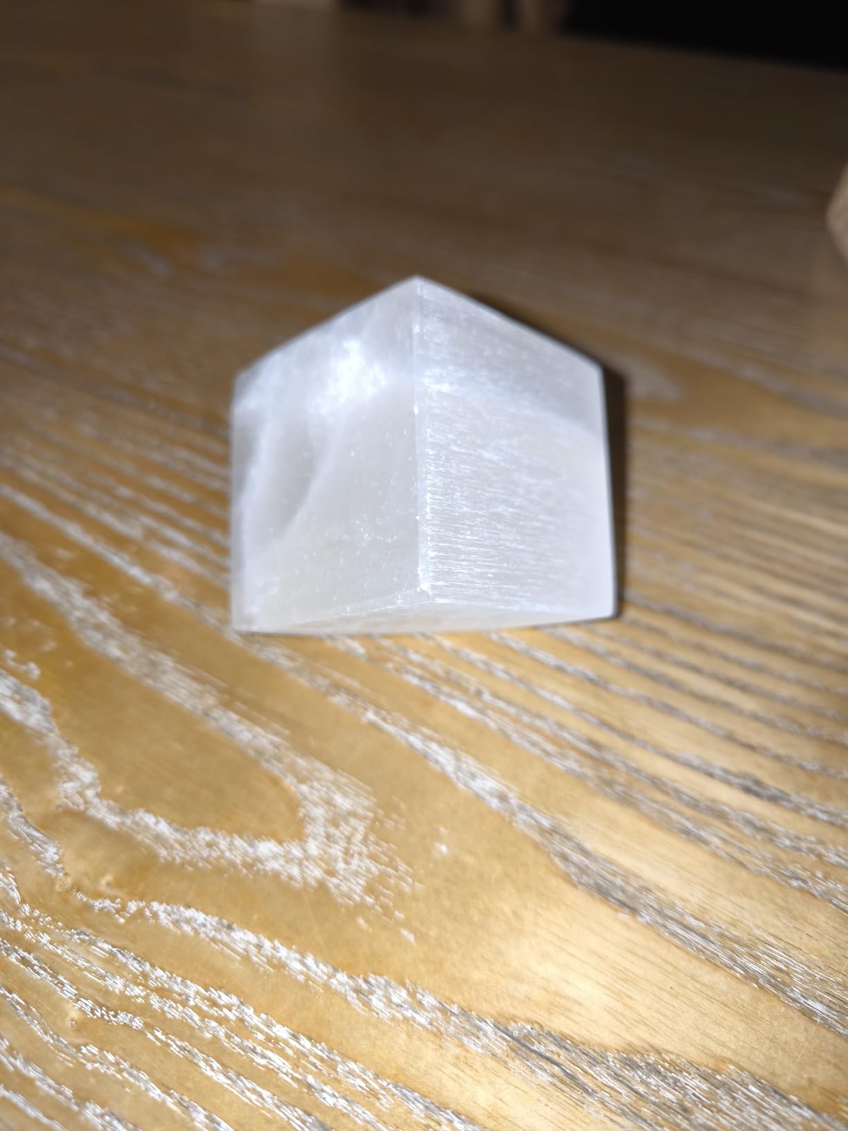 NKlaus Healing Crystals Selenit-Würfel 5x5cm Weiß 280g