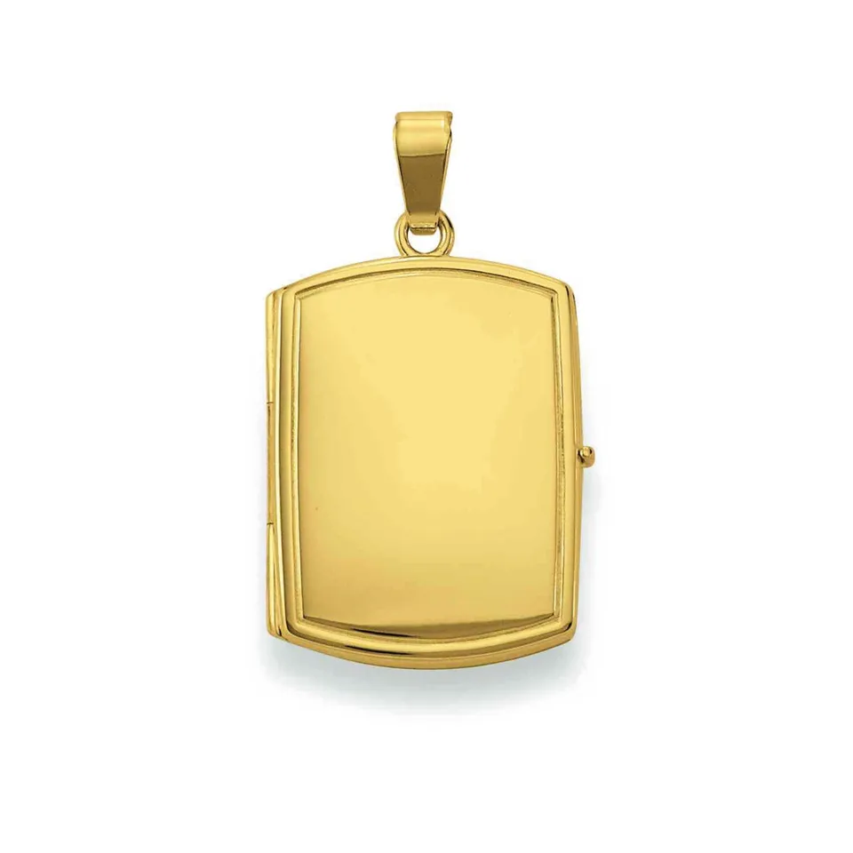 Eugen Rühle Medaillon 18x24mm Anhänger Gold 750 Gelbgold