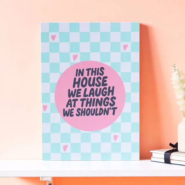 Joy by Corrine Smith In This House We Laugh Print A5