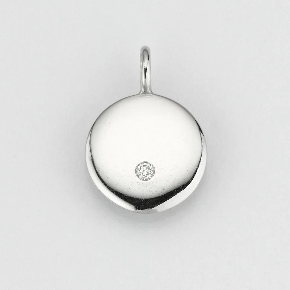Eugen Rühle Anhänger Einhänger 0,02ct WSI 585 Rotgold Diamant