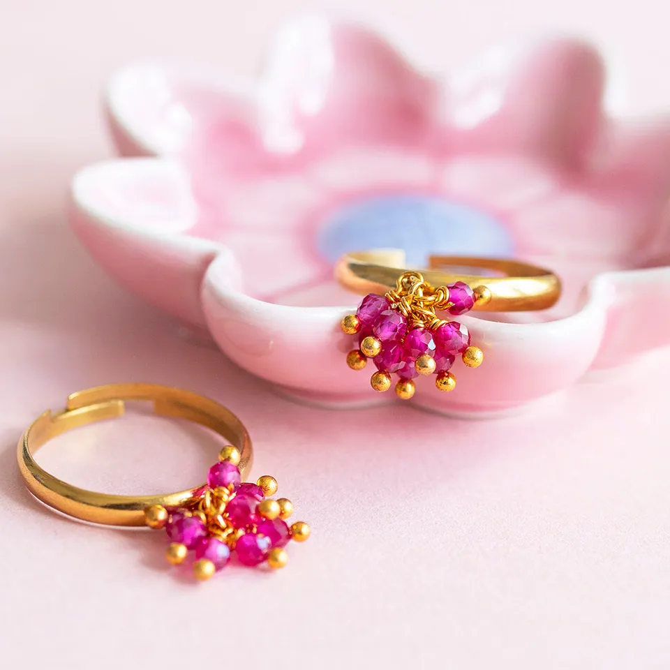 Joy by Corrine Smith Rubin Cocktail Ring Gold verstellbar