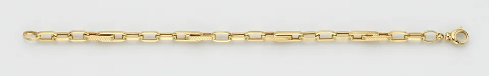 Eugen Rühle Figarokette Fantasie 5mm 585 Gelbgold 45 cm