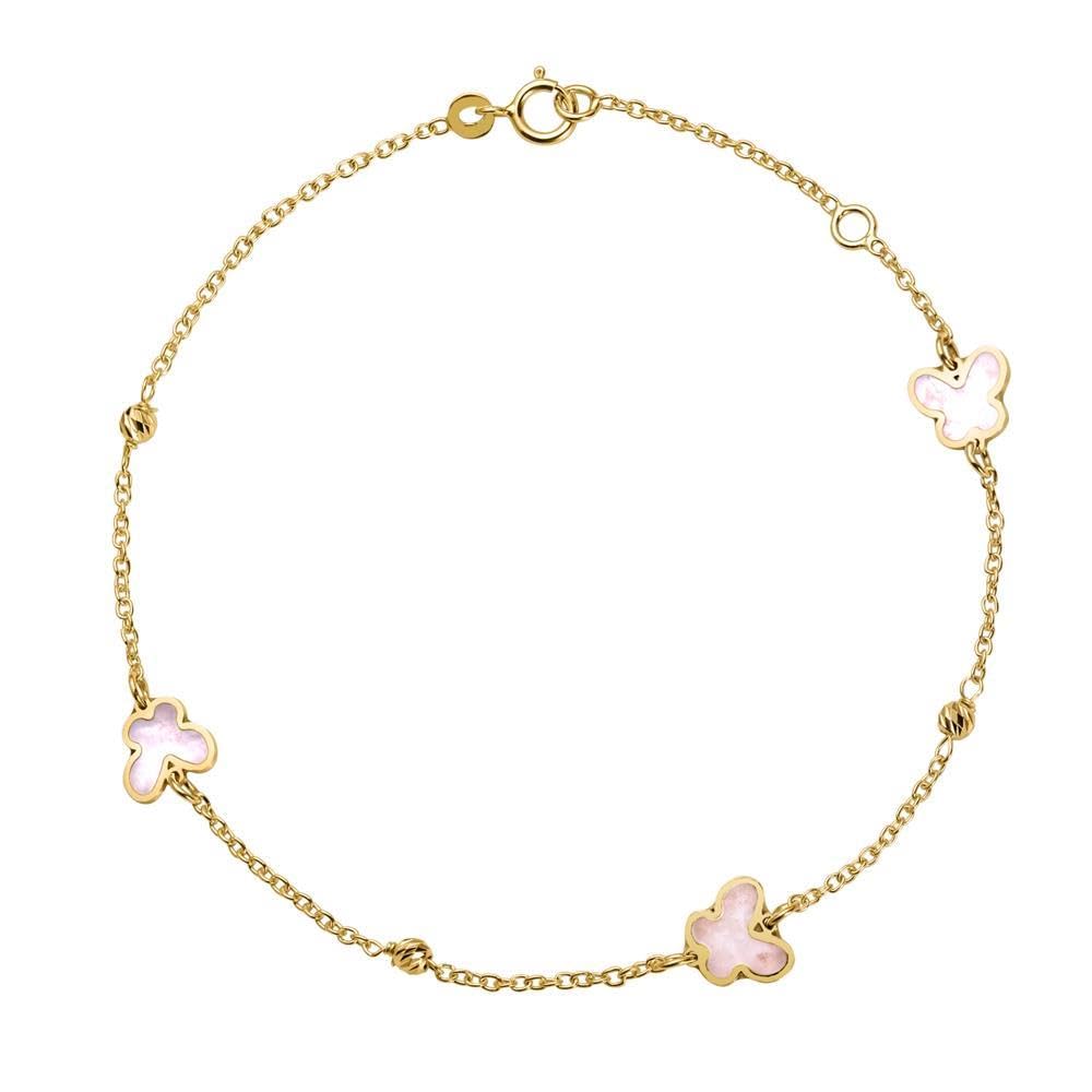 JEWLIX ID-Armbänder Schmetterlingsarmband 585er Gold Damen