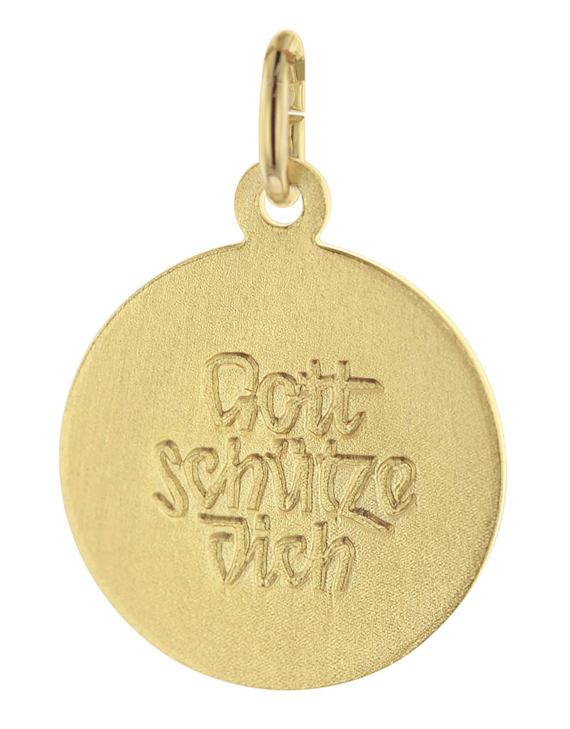 trendor Halsketten Schutzengel Kette 40 cm Gold auf Silber