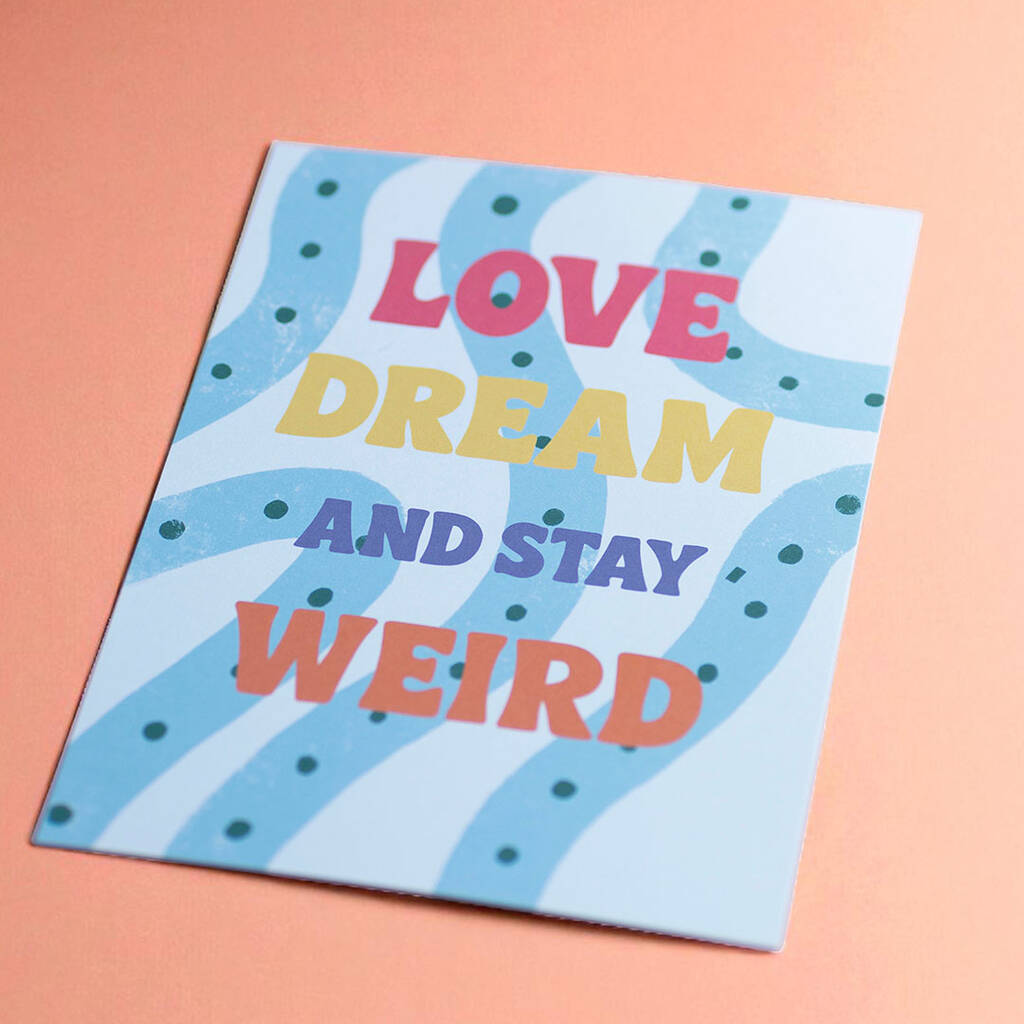Joy by Corrine Smith Love Dream A5 Print Bunt Stay Weird