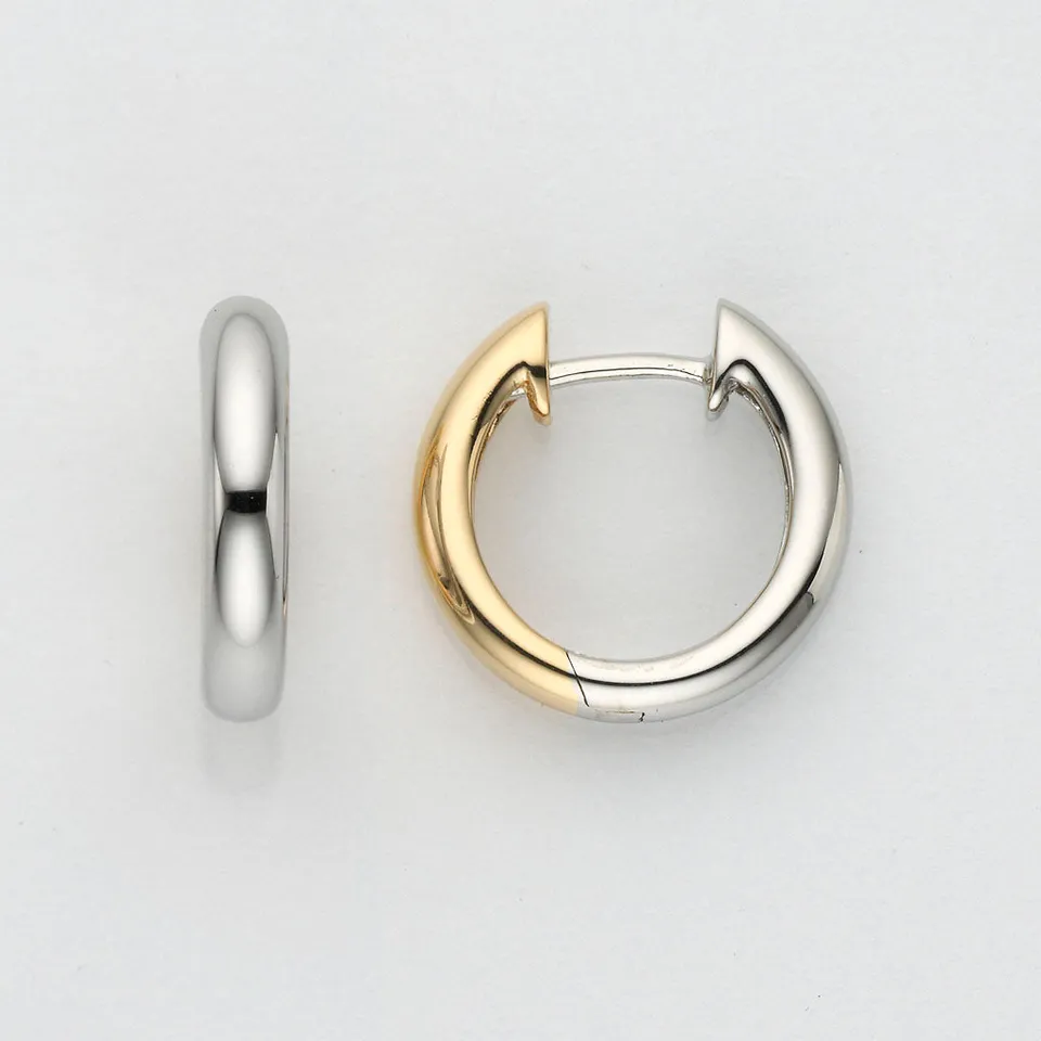 Eugen Rühle Ohrschmuck Sch.-Creolen 3x15mm Ohrringe Rotgold gewölbt