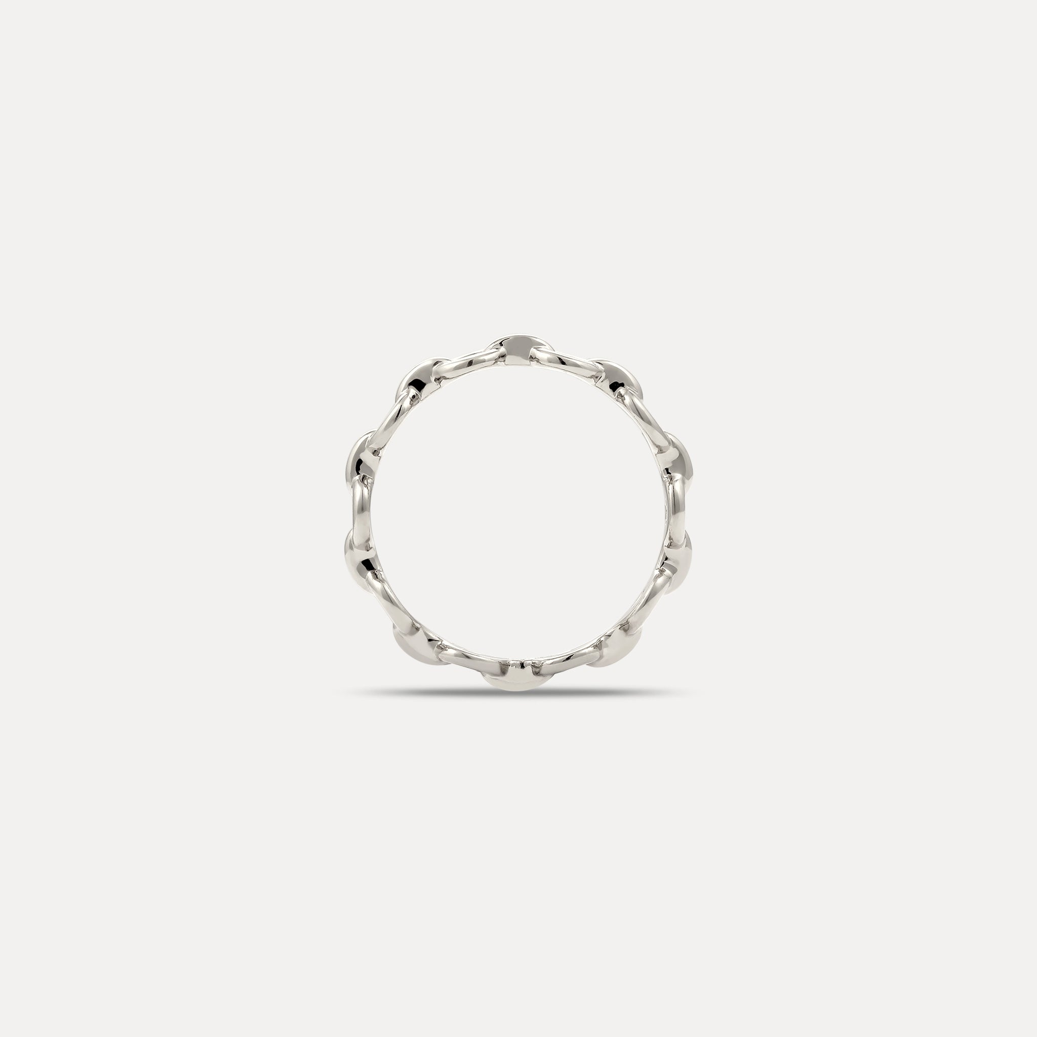 Stilnest Bold Chain Ring 24k Gold Vermeil Größe 52
