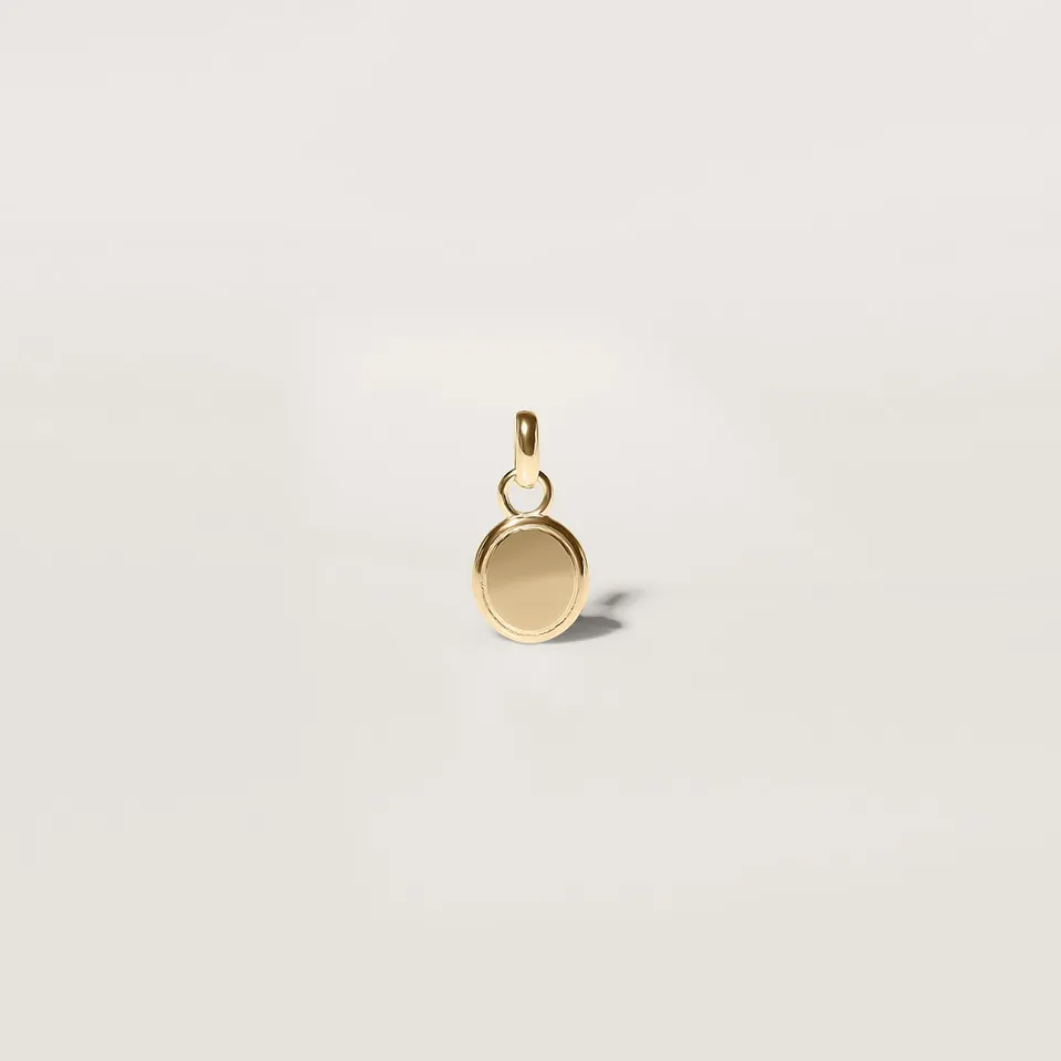 Stilnest Emblem Anhänger 585 Gold gravierbar