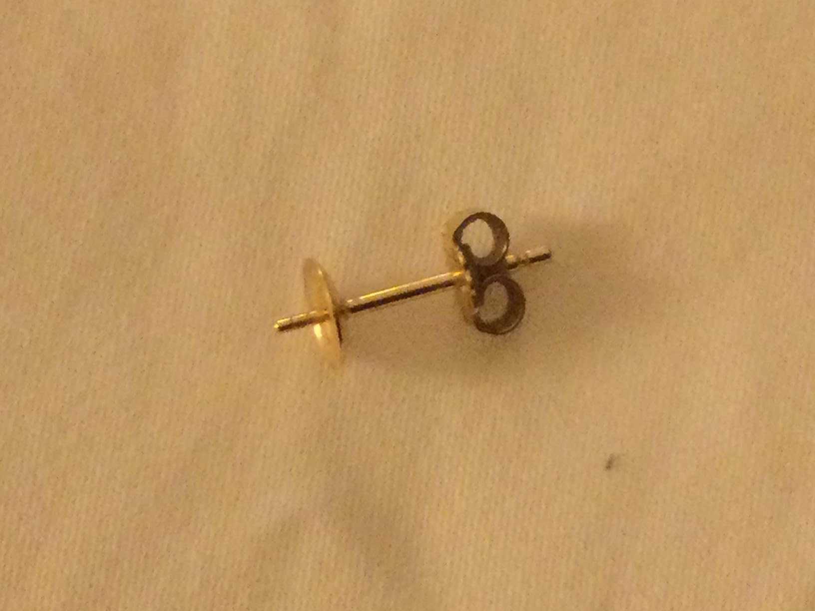 NKlaus JEWELLERY Perlen Ohrstecker 585 Gelbgold 8mm Süßwasser