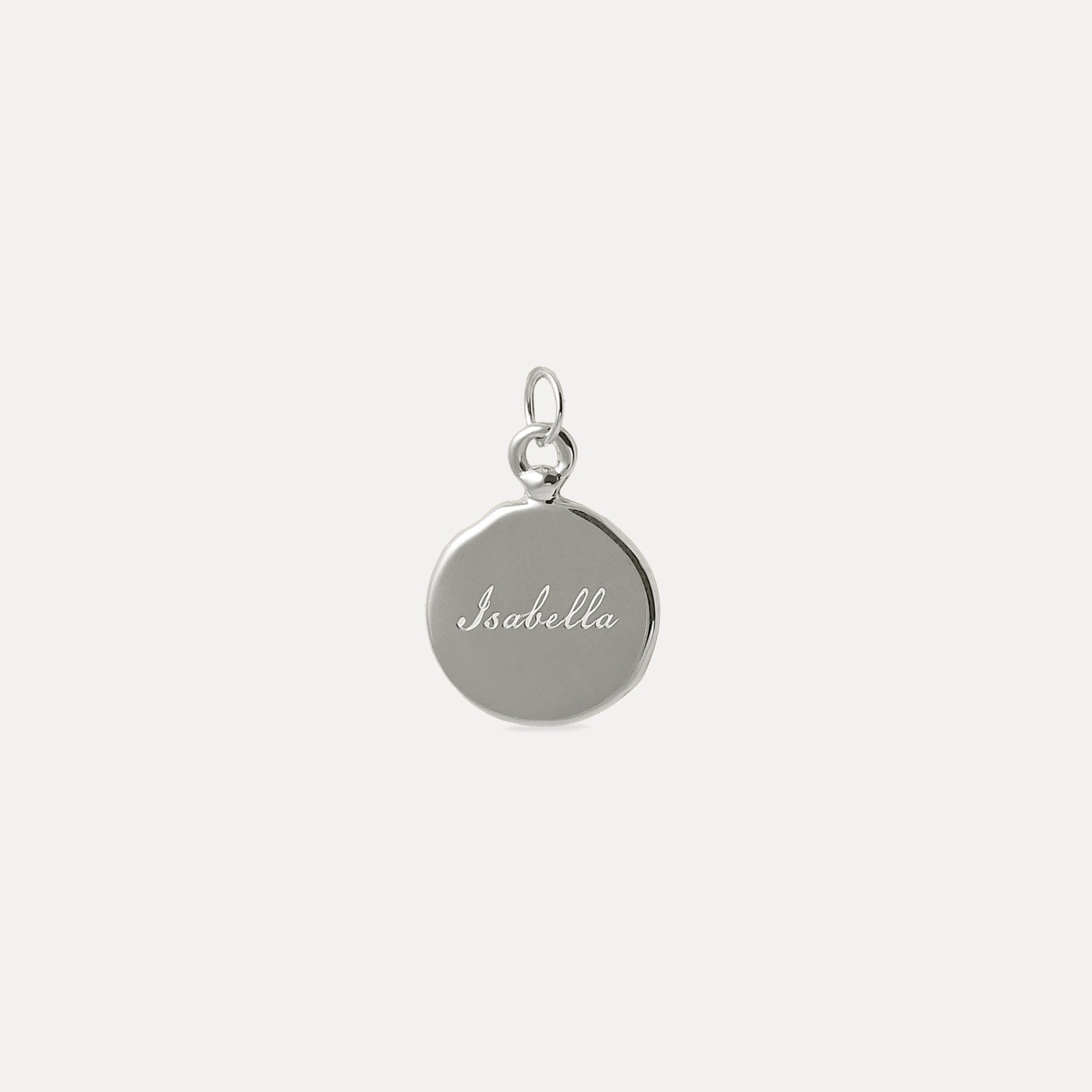 Stilnest Fluid Medallion Anhänger Hochglanz Gold Vermeil